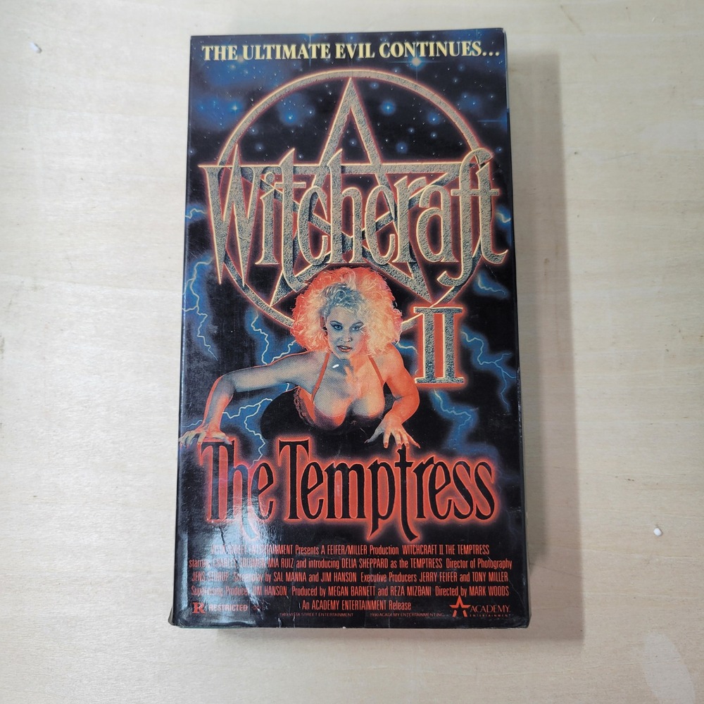 Witchcraft II The Temptress‎ VHS Tape Horror Movie Academy Entertainment 1990